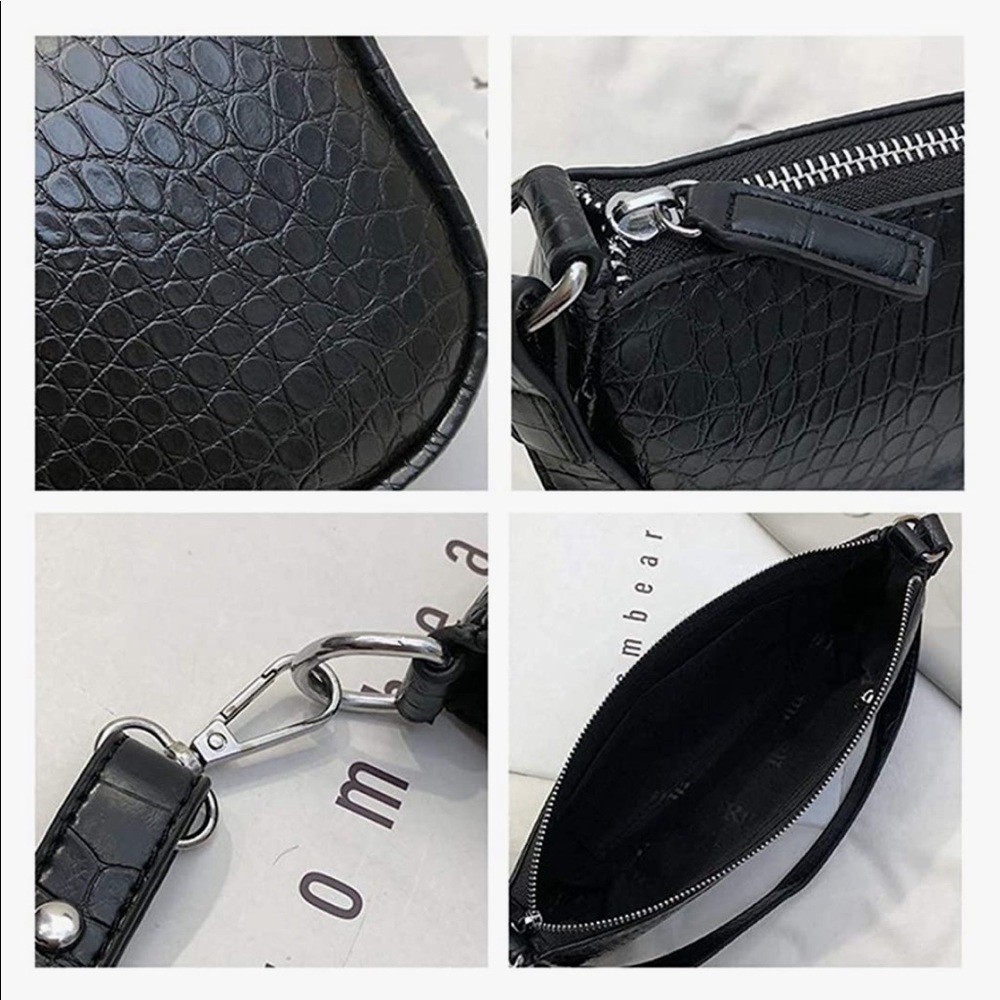 Classic Clutch Tote Hand Bag with Zipper - Picture 3 of 4